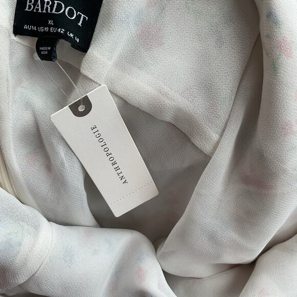 Bardot Olea Sleeveless‎ Ruffle Midi Dress Size 10 NWT - Picture 10 of 11